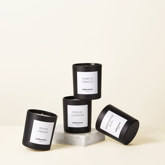 SECONDS - Mini Black Glass Scented Candle