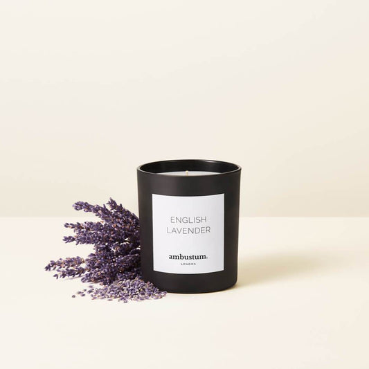 An ambustum English Lavender candle is made with pure essential oil. Relax and unwind after a stressful day with this sleep inducing scent that will help you dispel anxieties for a beautiful slumber.