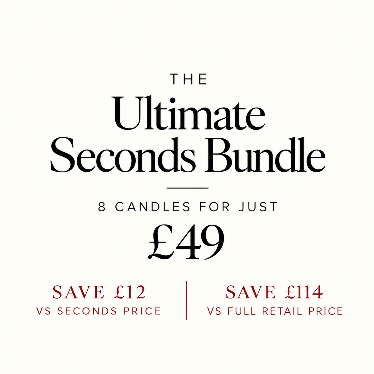 The Ultimate Candle Collection | 7 Candle Seconds Bundle